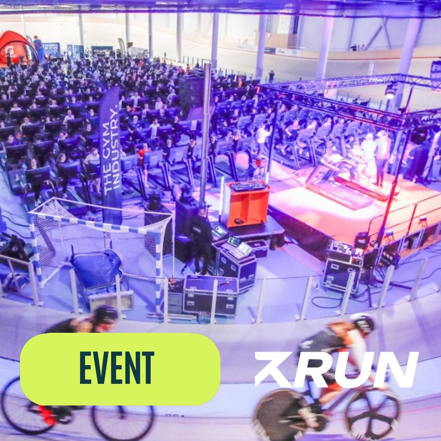 Event for RUN: løpere og syklister i innendørs treningsarena