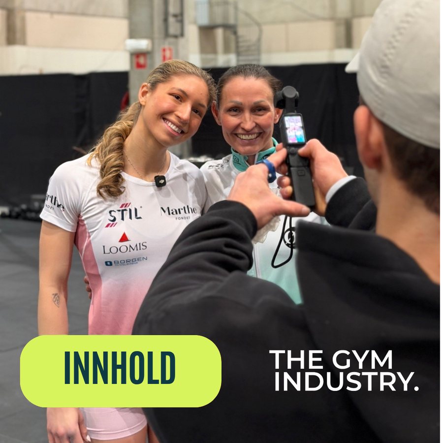 Innhold for The Gym Industry: to utøvere intervjues foran kamera